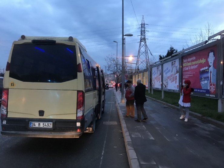 Esenyurt’ta minibüste yine aynı manzara