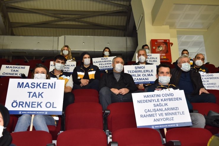 Sağlıkçılara moral desteği