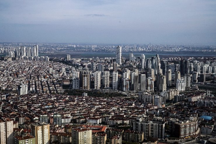 Polis helikopteriyle kısıtlama denetiminde İstanbul’un eşsiz manzarası görüntülendi