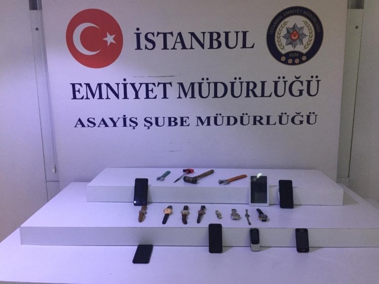 İstanbul’da hırsızlık çetesi polis ekiplerince çökertildi
