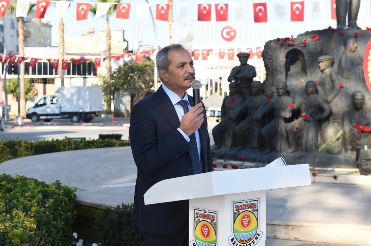 Tarsus’un Kurtuluş Günü sade bir törenle kutlandı