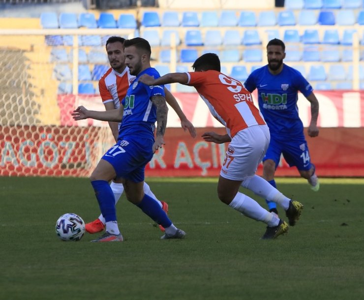 TFF 1. Lig: Adanaspor:1 - Bandırmaspor: 1 (İlk yarı sonucu)