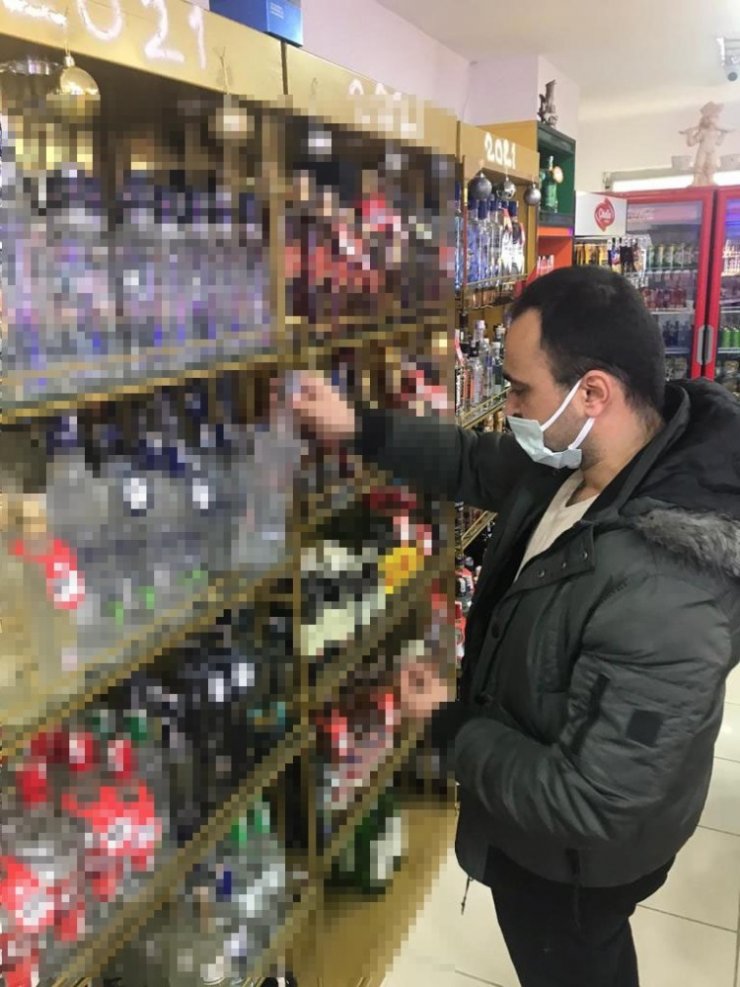 Yılbaşı öncesi alkollü içki satış yerleri denetlendi