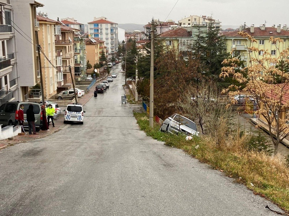 Fizik kurallarını sorgulatan kaza! Son anda durabildi