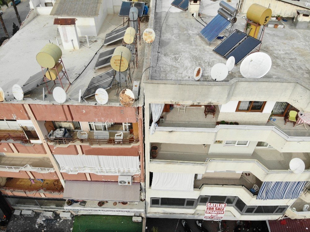 Alanya'da yıllarca depremlere dayanan ömrü dolan binalar boşaltıldı! Yıkım çok yakın