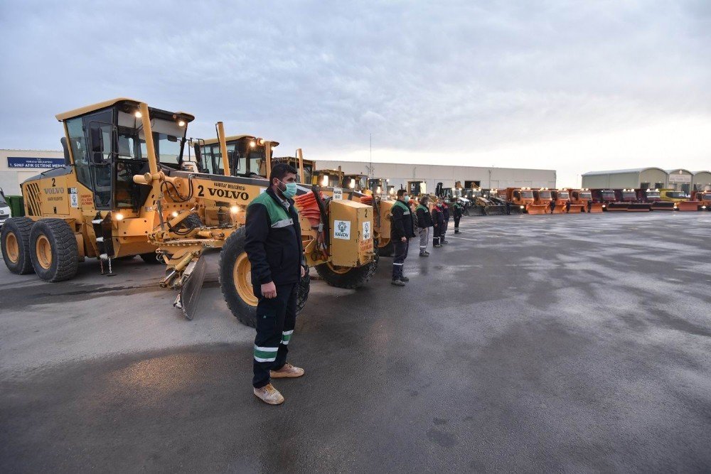 Karatay Belediyesi kar yağışını bekliyor!