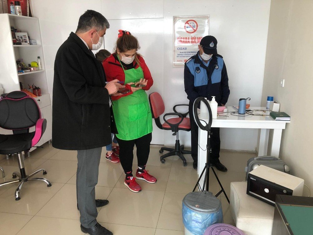 Hüyük’te 'hedef mavi' seferberliği! Berber ve kuaför salonlarına dinamik denetim