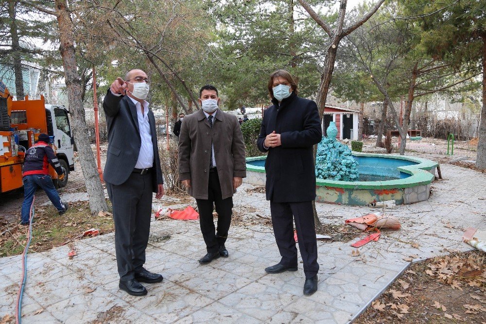 Konya Meram'da parklar yeniden hayat buluyor