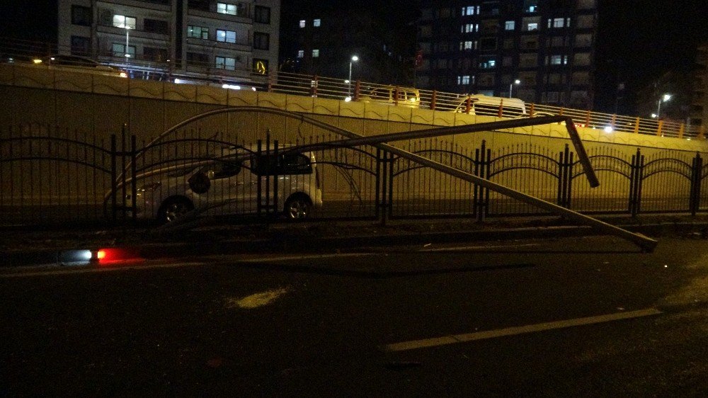 Önce makas sonra takla attı trafiği birbirine kattı! 3’ü ağır 9 yaralı