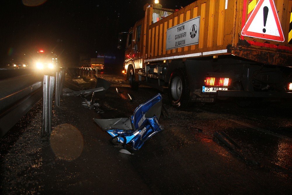 Feci kazada 2 kardeş ağır yaralandı! Tır şarampole devrildi kupası ikiye bölündü