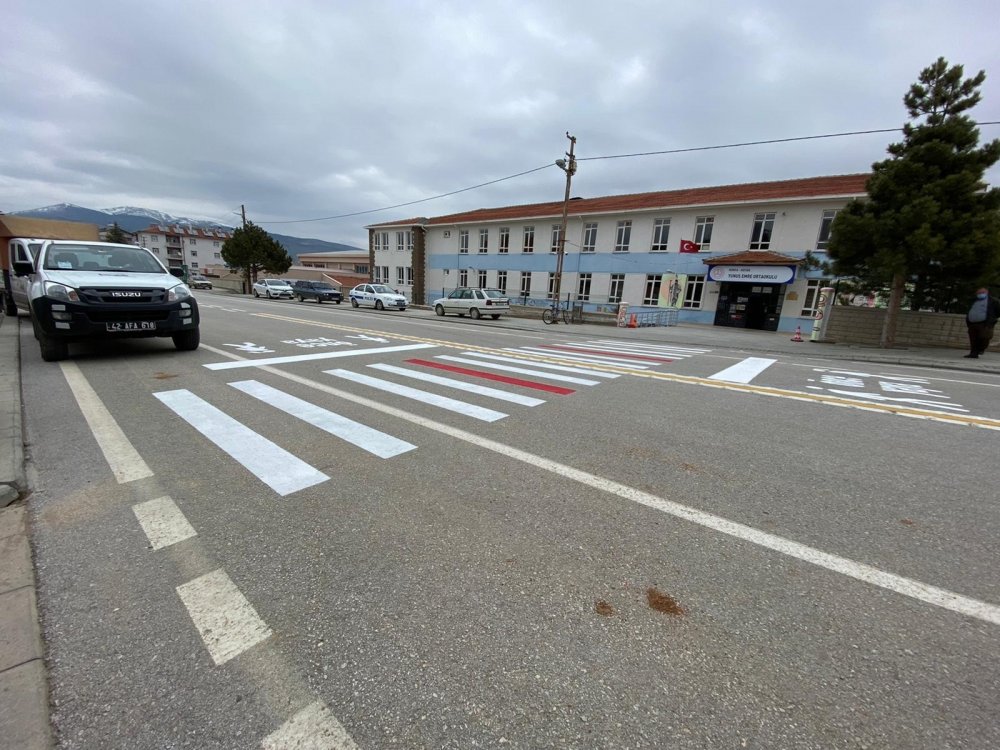 Konya Hüyük’te 'kırmızı çizgi' etkinliği