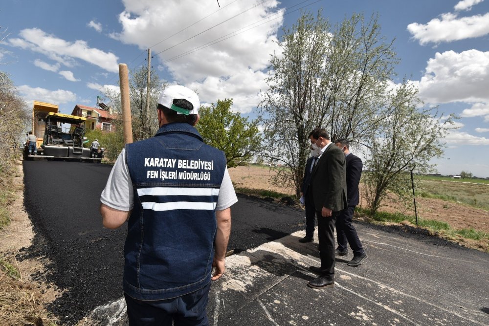 Karatay’da yeni asfalt sezonu Çatalhüyük'ten başladı! Hedef 250 bin ton asfaltla rekor tazelemek
