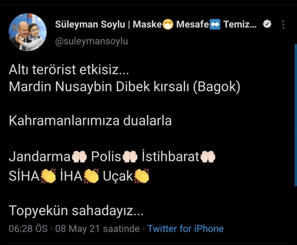 Bakan Soylu: Bagok kahramanlarımıza dualarla! Topyekün sahadayız
