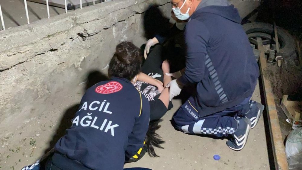 Dengesini kaybeden genç kız 3'ncü kattan aşağı düştü! Çığlıkları hayatını kurtardı