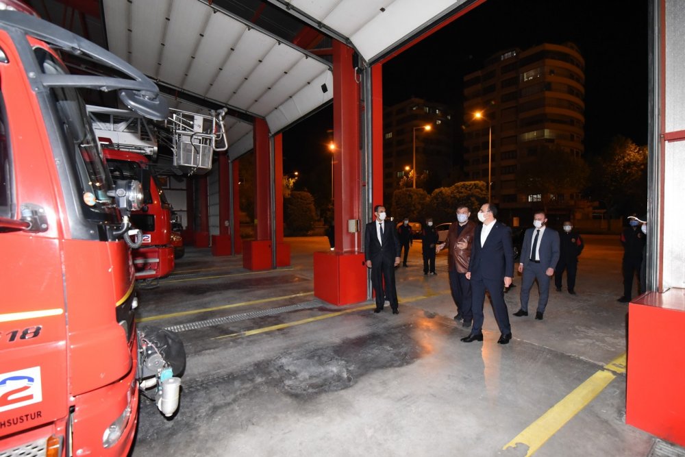 Konya'da itfaiyeciler son sahuru Başkan Altay'la yaptı