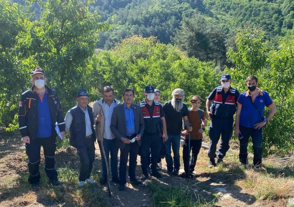 Kanyonda kaybolan amca ve yeğenleri 20 saat sonra bulundu
