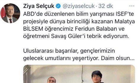 Malatya'nın gururu oldu! Dünya Feridun Balaban'ı konuşuyor