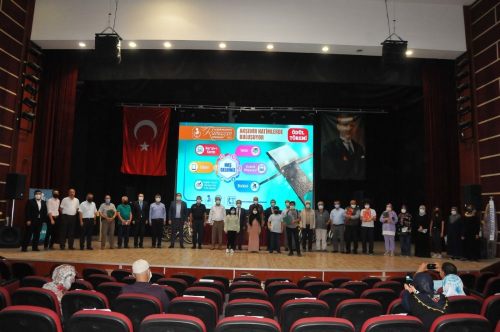 'Akşehir Hatimlerde Buluşuyor'un ödül töreni yapıldı
