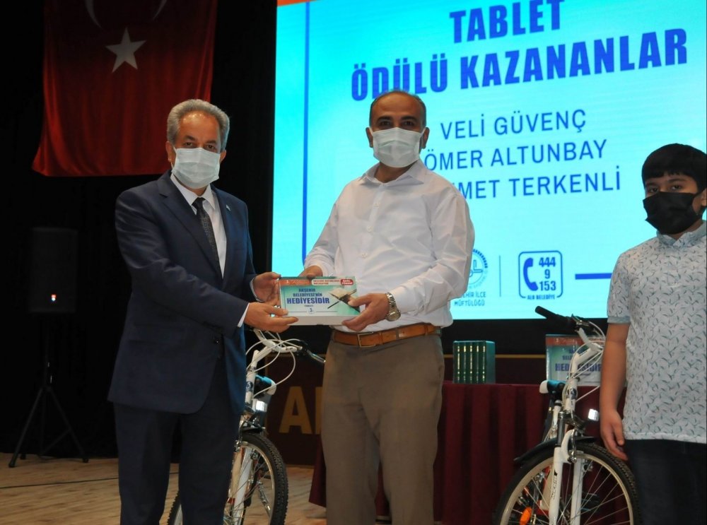 'Akşehir Hatimlerde Buluşuyor'un ödül töreni yapıldı