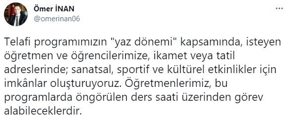 Telafi eğitimleri 2 Temmuz'da başlıyor! Gönüllü katılacak öğretmenler ek ders ücreti alacak mı?
