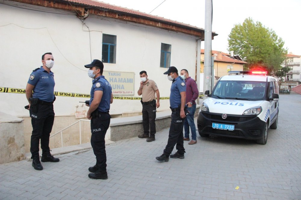 Karaman'da 35 yaşındaki adam işlettiği Tarihi Lel Hamamı'nda ölü bulundu