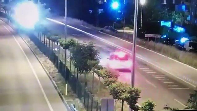 Polis Türkmenoğlu'nun şehit olduğu Jandarma Astsubay Işık'ın öldüğü kazanın görüntüsü ortaya çıktı