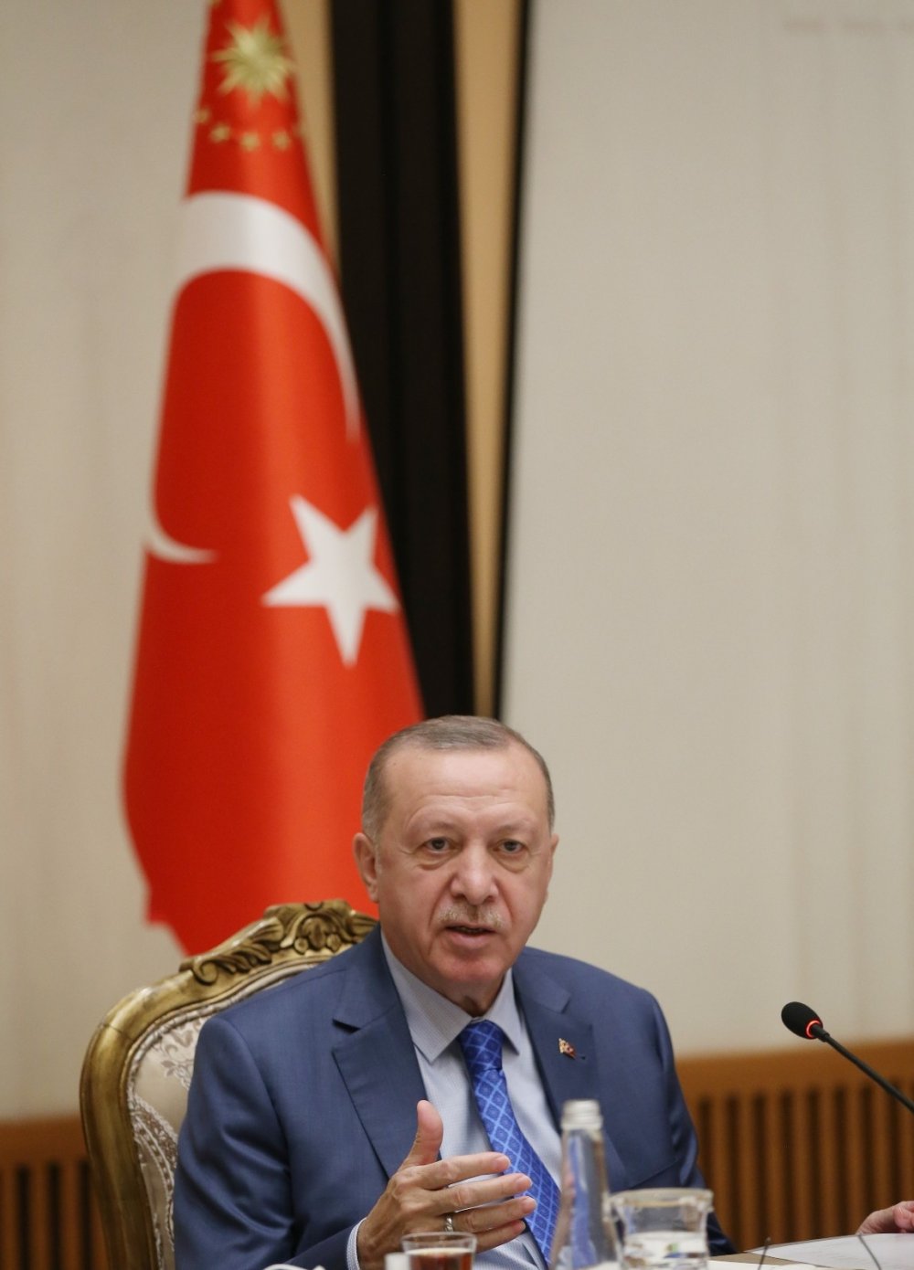 Beştepe'de müsilaj toplantısı! Cumhurbaşkanı Erdoğan bilim insanlarını kabul etti