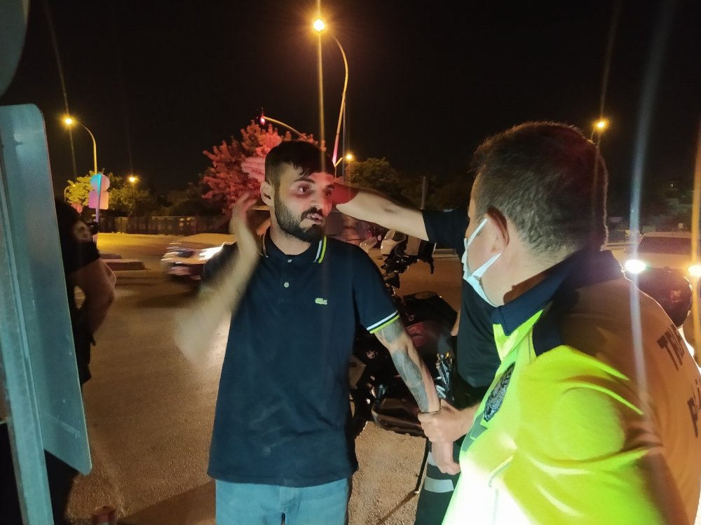 Polisten kaçan alkollü sürücü taksiye çarpınca yakalandı