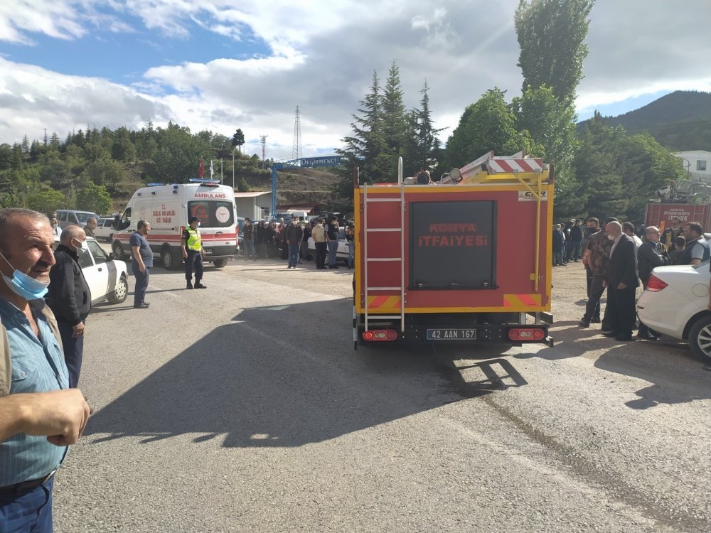 Türkiye'nin bomba atar üreten Konya'daki silah fabrikasında yangın çıktı