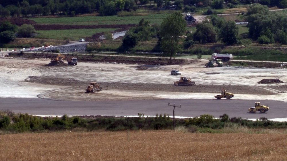 Kanal İstanbul şantiye alanında hummalı çalışma