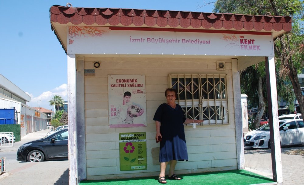 İzmir Büyükşehir skandal tavırlarıyla ekmek büfesi işleten kadını çileden çıkardı!