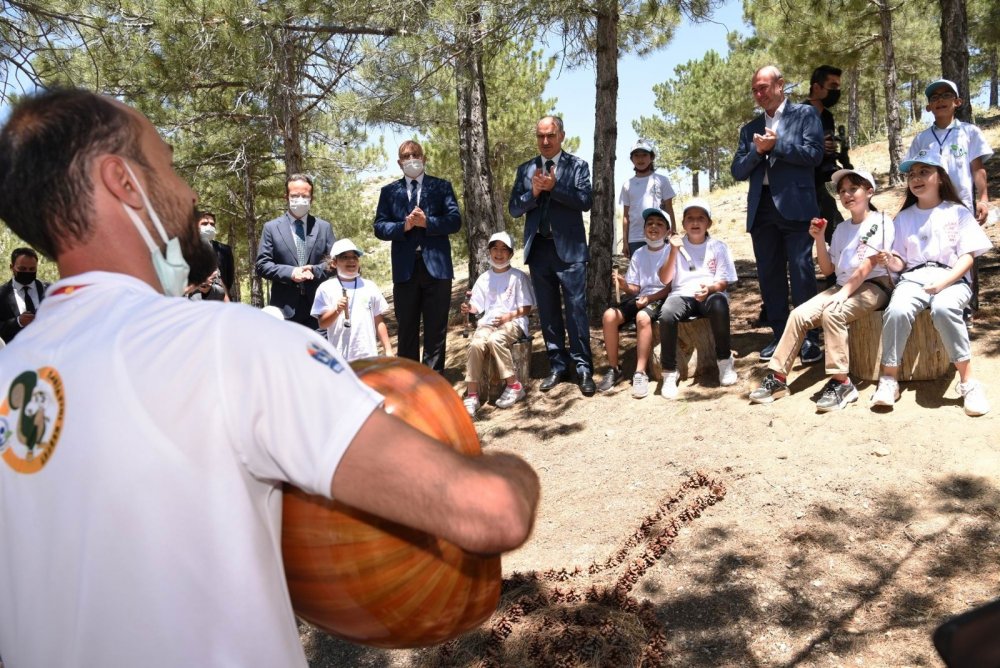 Konya Valisi Özkan Sille Tabiat Okulunda öğrencileriyle buluştu