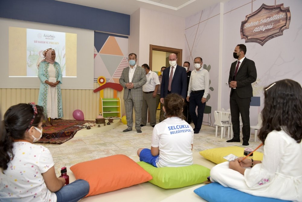 Konya Selçuklu Belediyesi bugün de birşey yaptı! Hatice Hatun Külliyesi Çocuk Mektebi açıldı