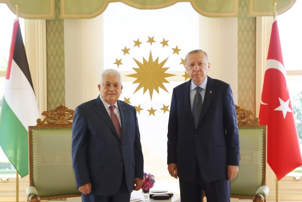 Cumhurbaşkanı Erdoğan Filistin Devlet Başkanı Abbas’ı kabul etti
