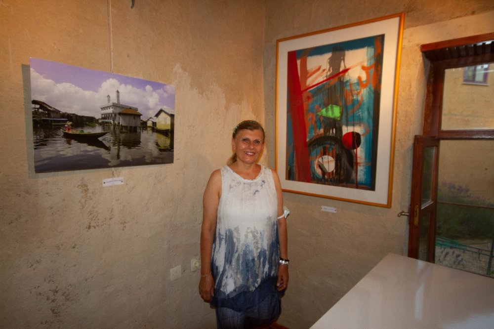 Hüyük Çavuş beldesinde sanat evi ve sergisi açıldı