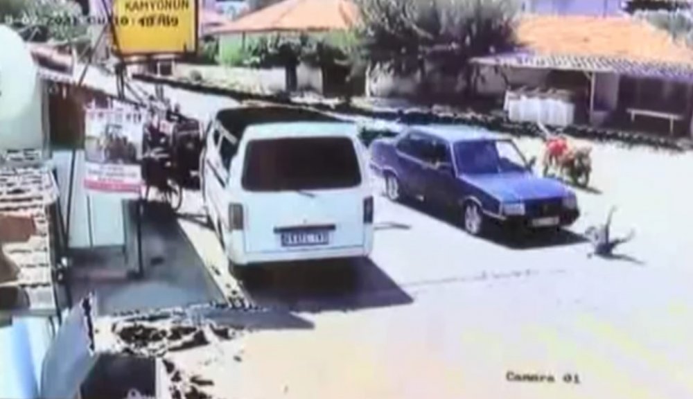 Manisa'daki kaza ucuz atlatıldı