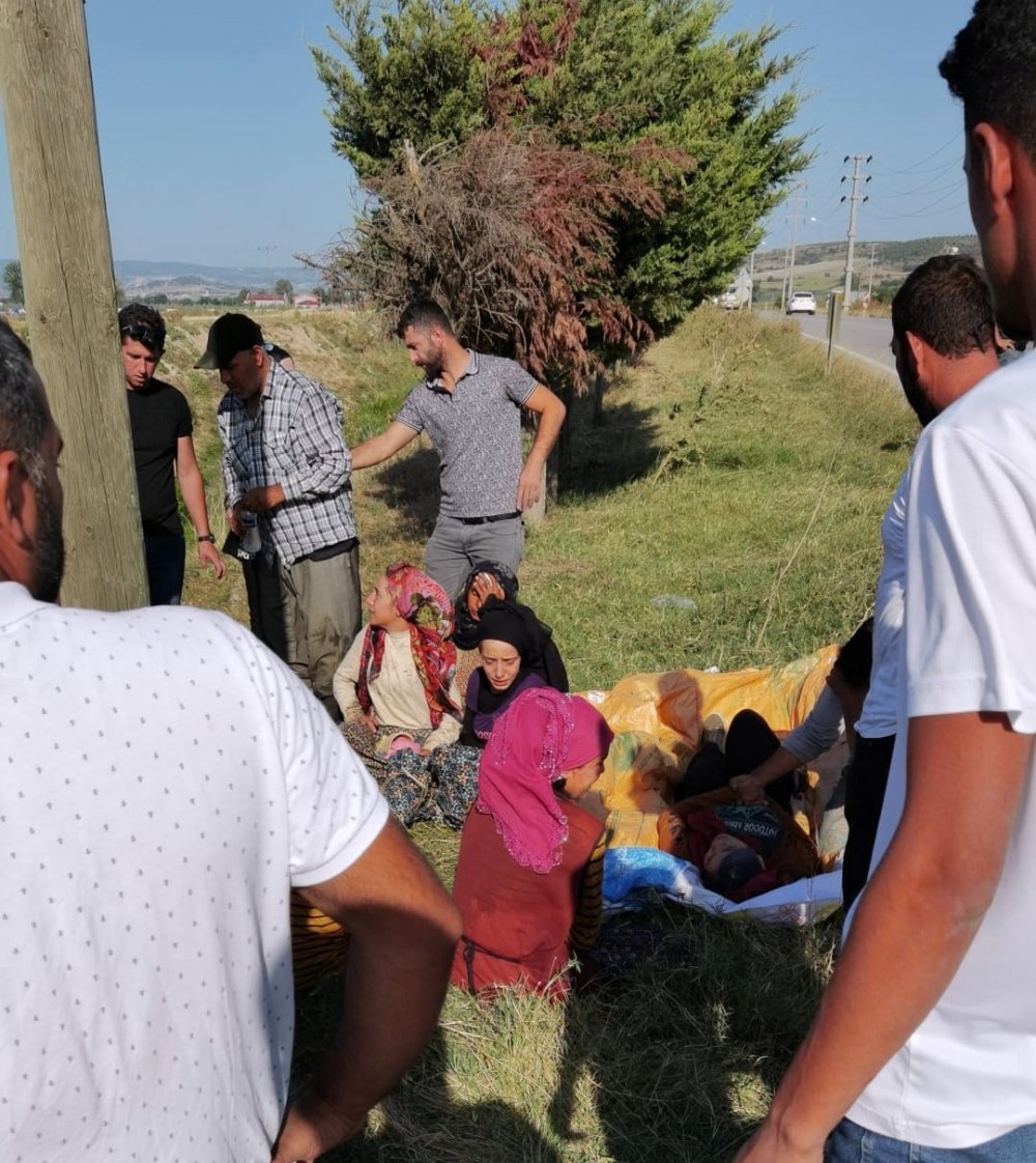 Mevsimlik işçileri taşıyan minibüs dereye uçtu! 5 yaralı