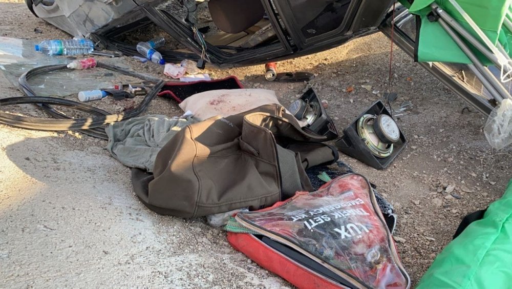 Tuz Gölü'nden dönen otomobil Aksaray'da takla attı! 1’i ağır 2 yaralı