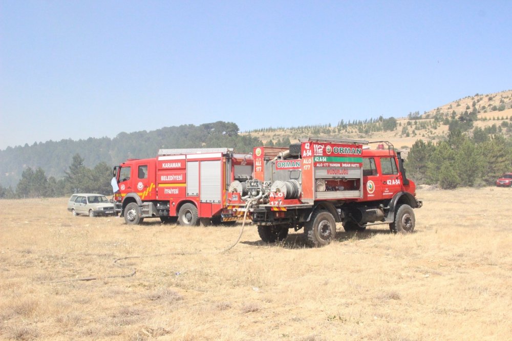 Karaman Sertavul Geçidi'nde yangın çıktı