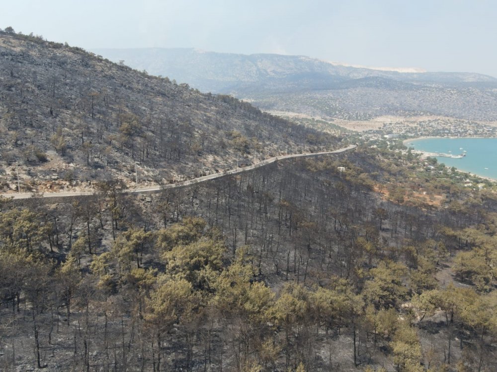 Silifke ormanları gün boyu yanmaya devam etti! Havadan ve karadan müdahale sürüyor