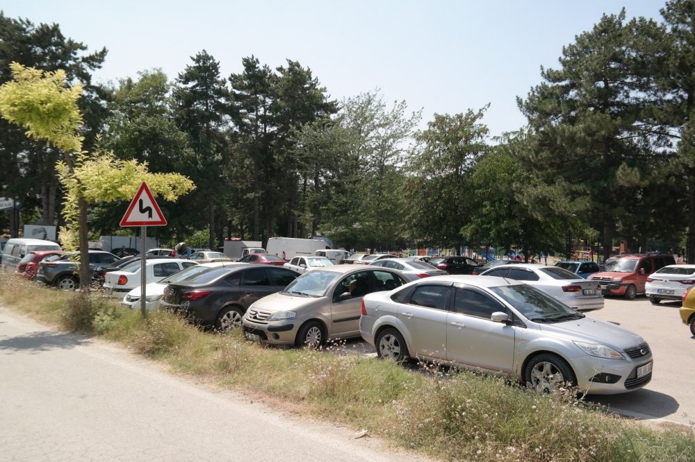 Eskişehir piknik alanlarında korkutan yoğunluk! Mangal da yakıyorlar