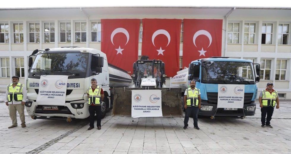 İstanbul Valiliği orman yangınıyla mücadeleye destek için Akdeniz'de