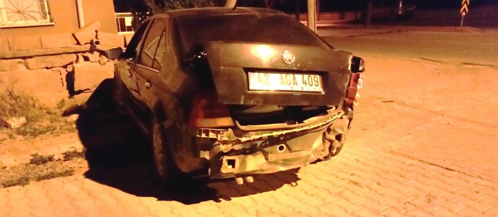 Kulu'da geceyi bölen kaza! Ucuz kurtuldular