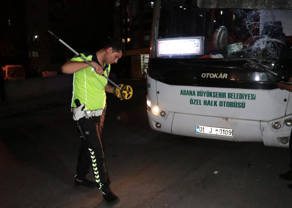 Otobüsün çarptığı yaya Rüstem Bakır ağır yaralandı