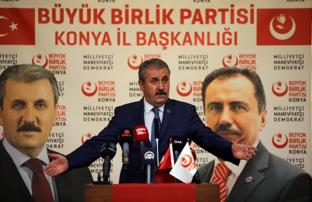 BBP Genel Başkanı Destici Konya'da: Selin yangının ortasında siyasi rant peşine düştüler