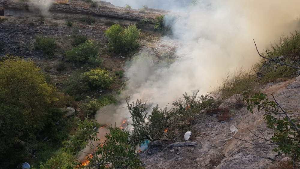 Şehir çöplüğünde yangın! Kenti duman sardı
