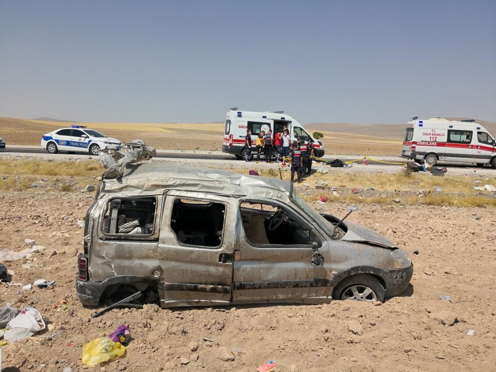 Kazanın adresi Aksaray! Taklalar atarak parçalandı