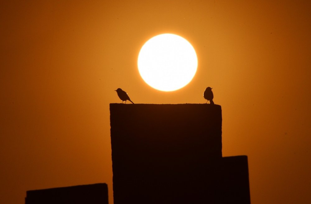 Tarihi Selçuklu Meydan Mezarlığı’nda gün batımı hayran bıraktı