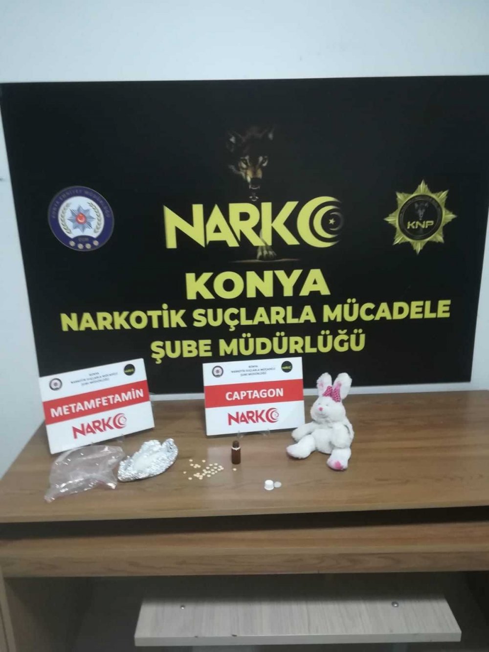 Konya'da uyuşturucu operasyonu! Pelüş oyuncak içerisinden zehir çıktı