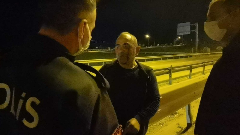 Konya plakalı tırın önünü kesen beyzbol sopalı saldırgan dehşet saçtı!